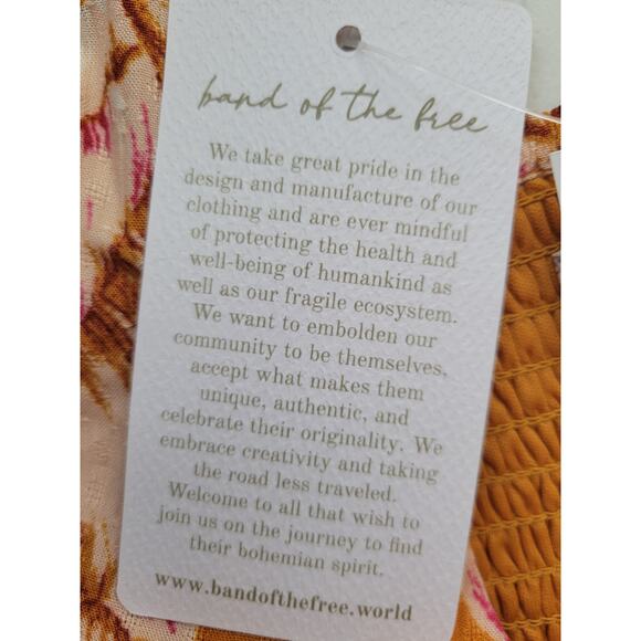 NWT Band‎ of the Free Floral Mini Dress Women's M Wedding Guest Party Size M - Picture 7 of 11